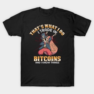 BTC Crypto Trader Funny Cryptocurrency Bitcoin Gift T-Shirt